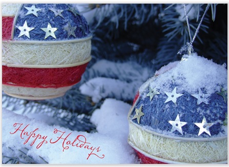 Patriotic Holiday Cards